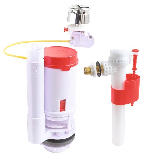 Mécanisme Complet à double poussoir à cable NF- Fixoconnect